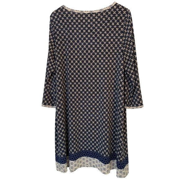 NWT Max Studio XL Print Dress Career Comfort RZ10402 Shift Comfort Easy Care - Picture 4 of 9